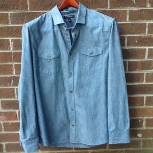 Banana Republic Large Slim-fit Shirt/Jacket snaps
